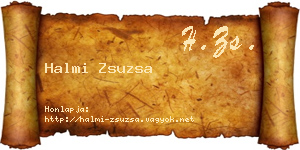 Halmi Zsuzsa névjegykártya